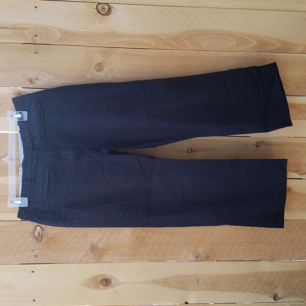 Tommy Hilfiger Black Cotton Blend Pants 8 - Picture 1 of 9